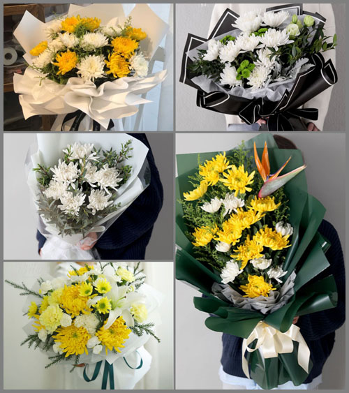 贵州六盘水六枝特区龙河镇迎风村白事花束代送